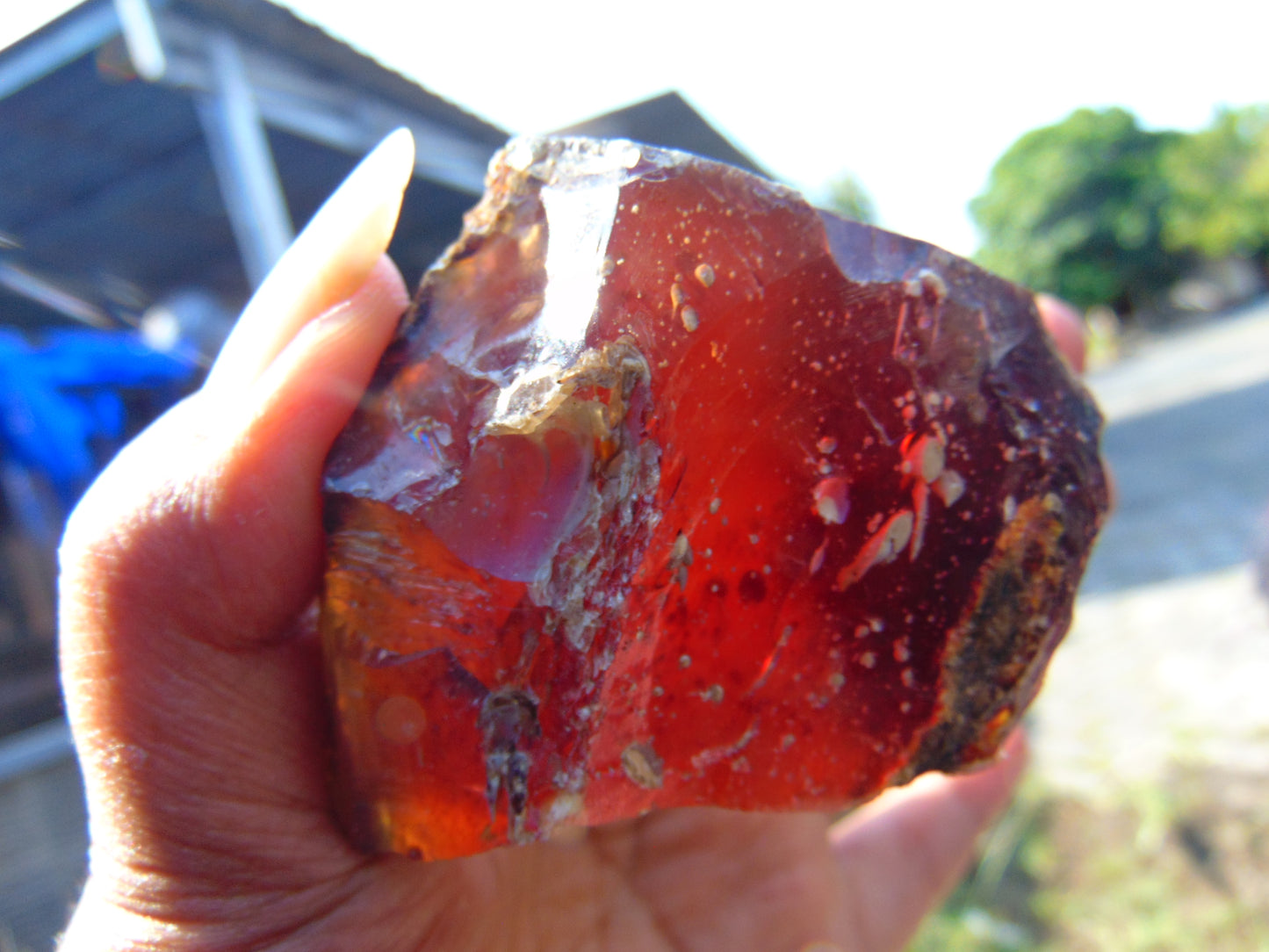 55 gram Rough Raw Indonesian Blue Amber for Healing AGRB108