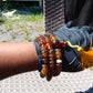 74 gram 108 Rosary Mala Buddha for Yoga and Meditation Indonesian Yellow Bluish Amber for Healing M401