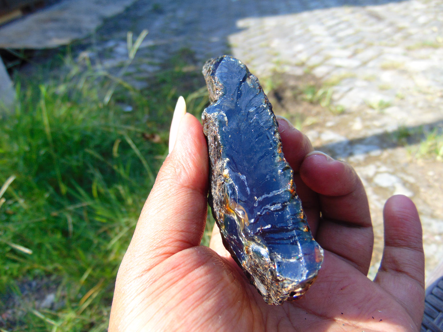 44 gram Rough Raw Indonesian Blue Amber for Healing AGRB139