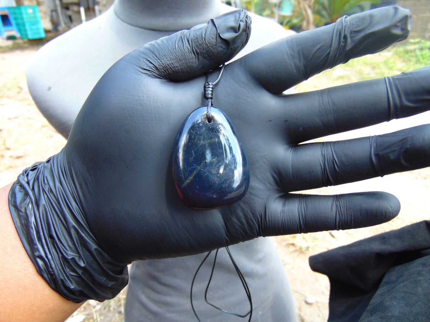 11 gram Pendant Indonesian Blue Amber for Healing 26A338