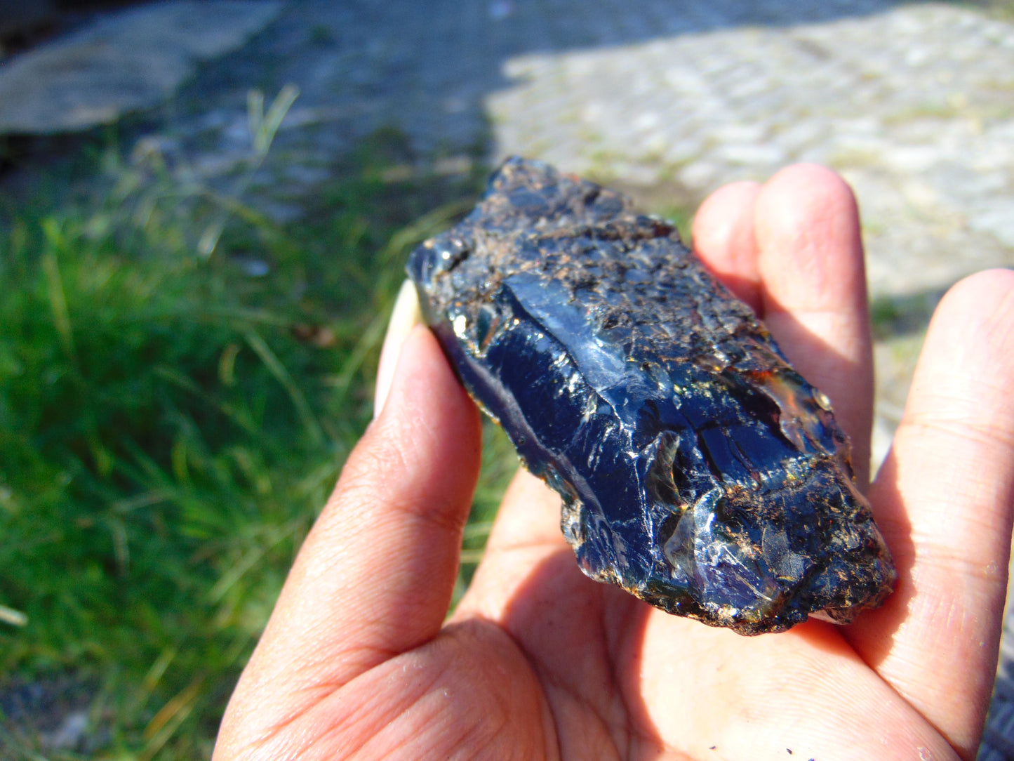 44 gram Rough Raw Indonesian Blue Amber for Healing AGRB139