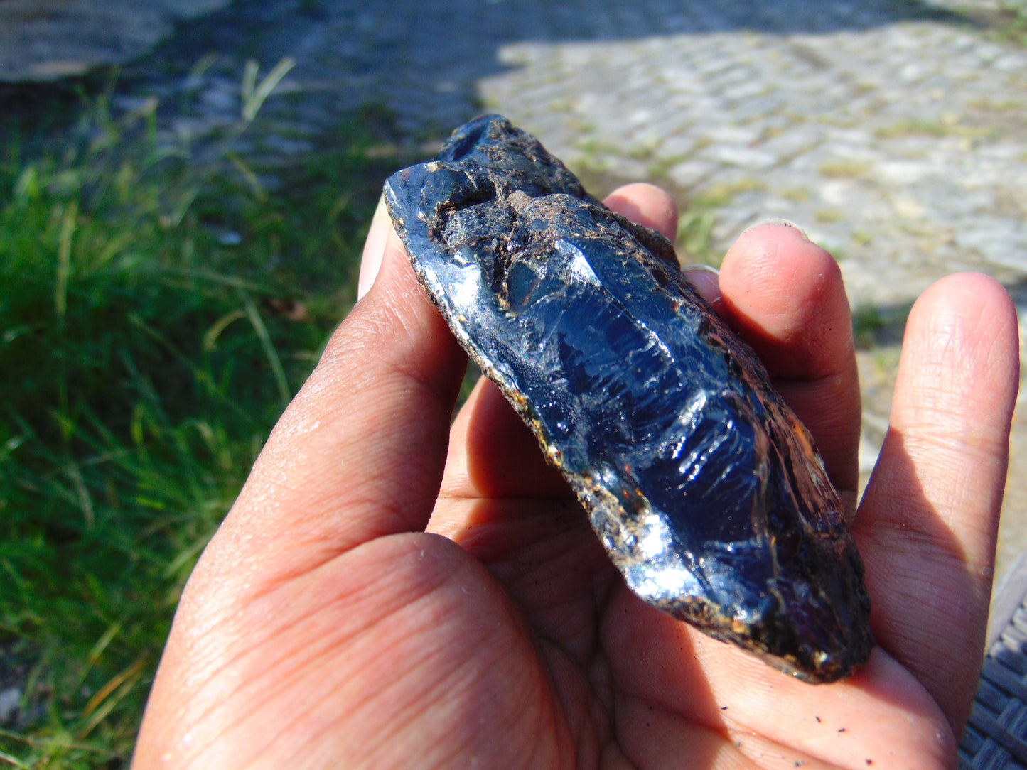 44 gram Rough Raw Indonesian Blue Amber for Healing AGRB139