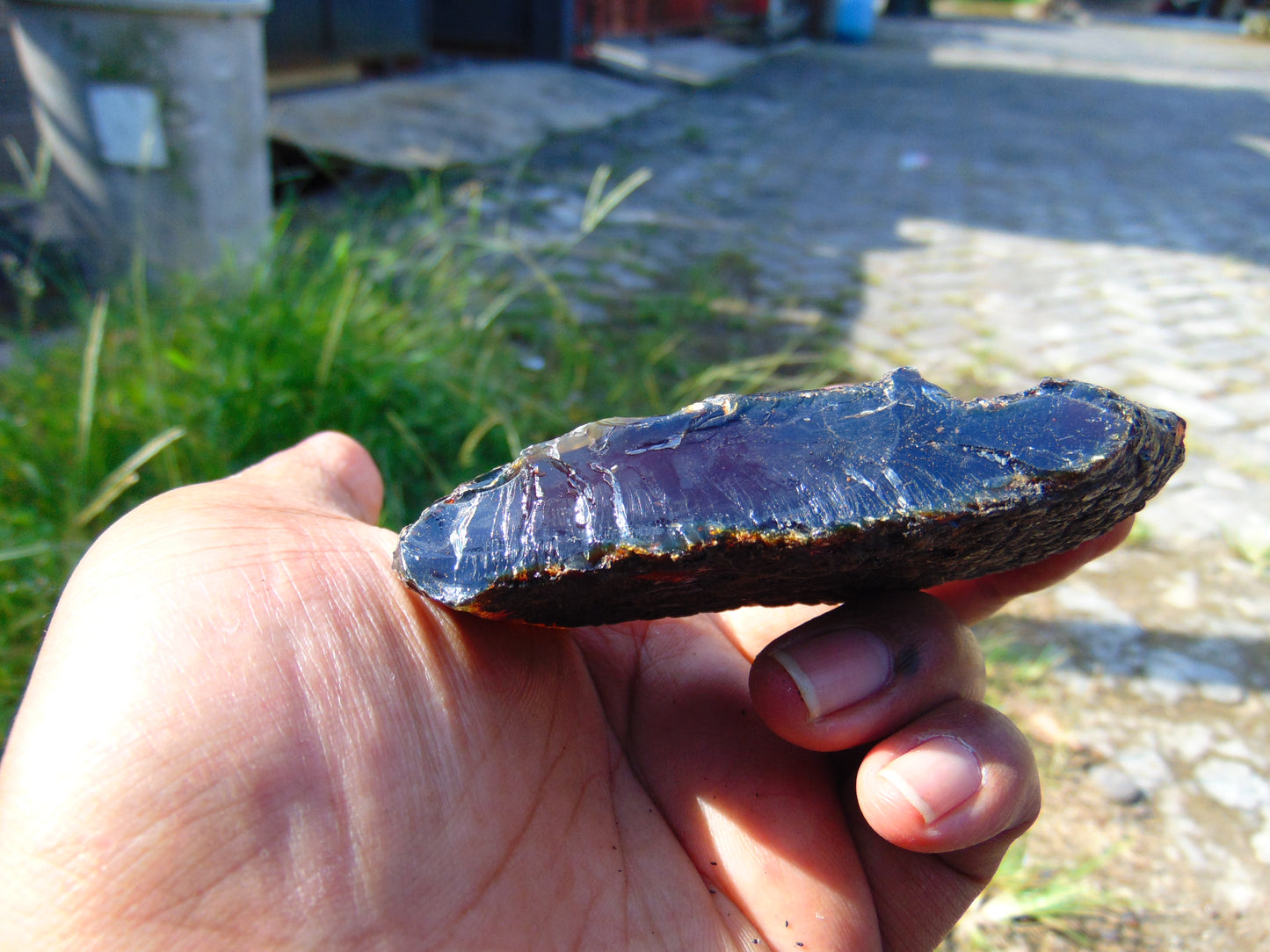 44 gram Rough Raw Indonesian Blue Amber for Healing AGRB139