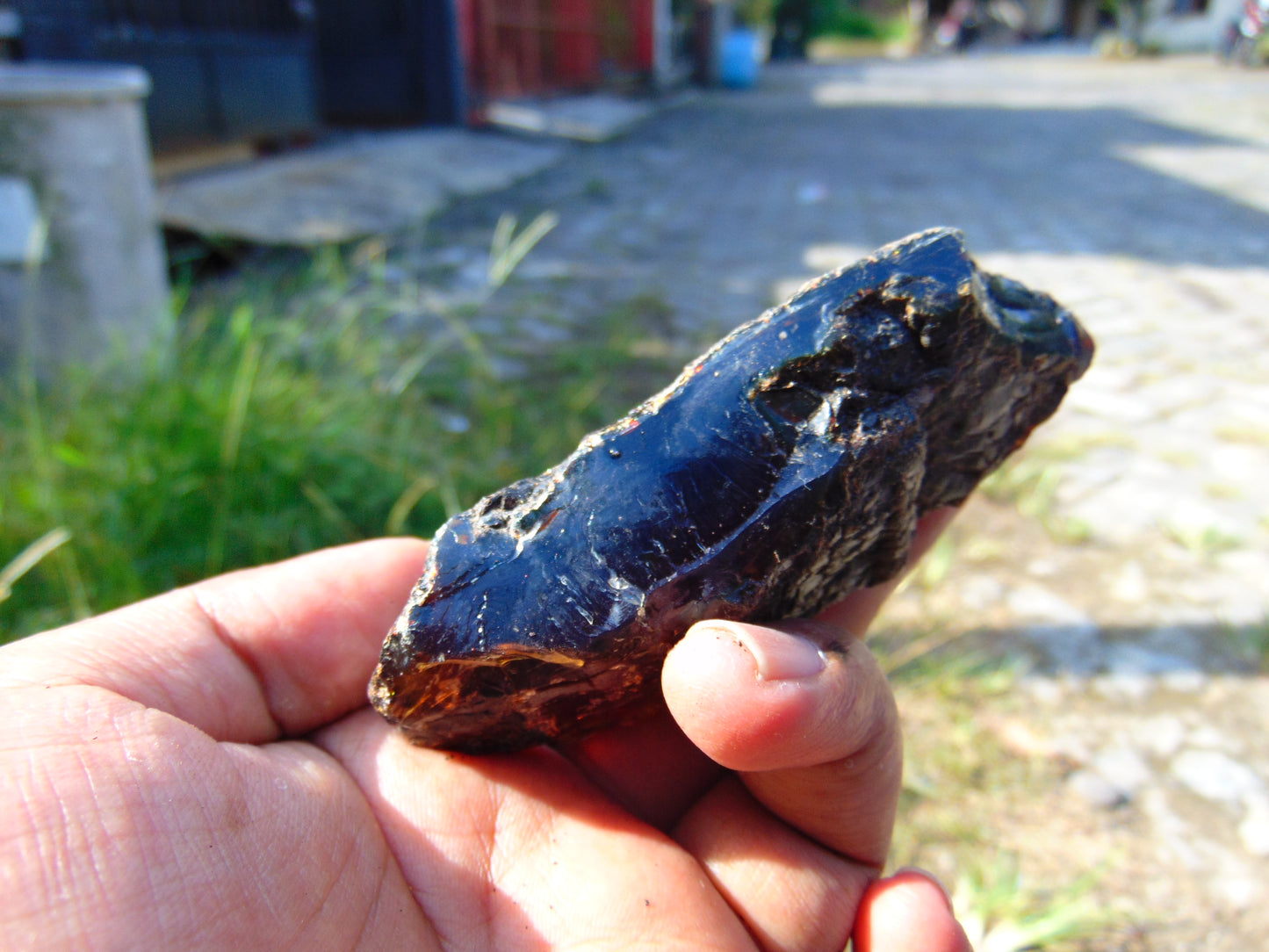 44 gram Rough Raw Indonesian Blue Amber for Healing AGRB139