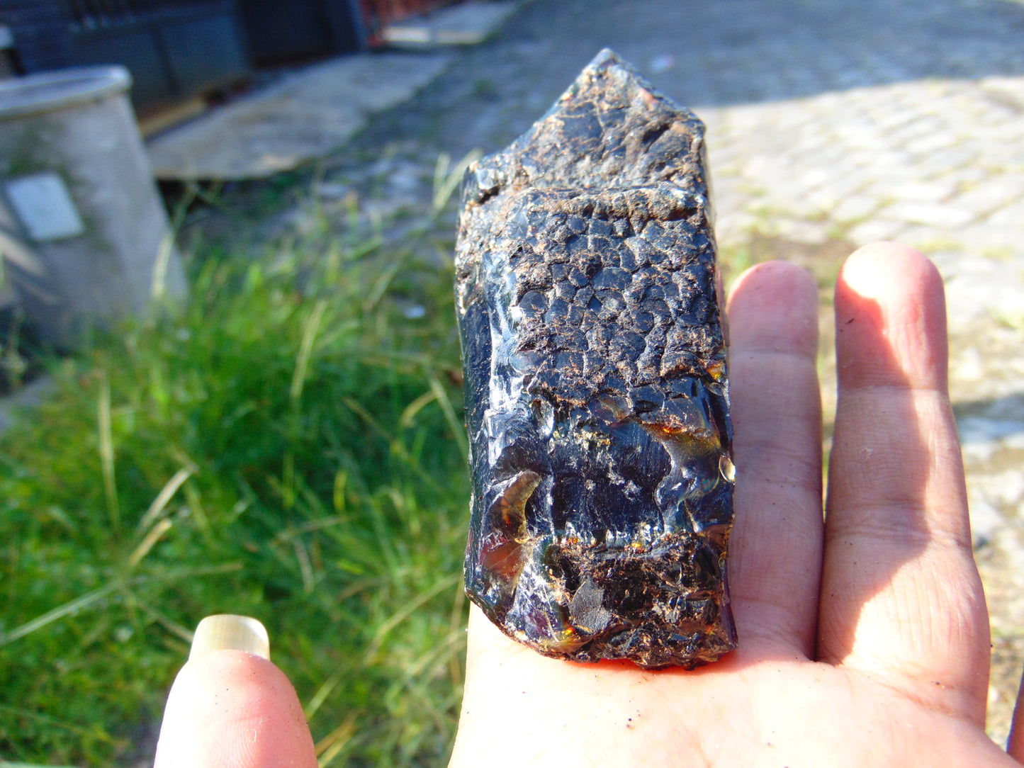 44 gram Rough Raw Indonesian Blue Amber for Healing AGRB139