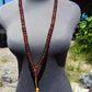 75 gram 108 Beads Rosary Mala Buddha for Yoga and Meditation Indonesian Yellow Red Amber for Healing MR2