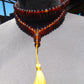 75 gram 108 Beads Rosary Mala Buddha for Yoga and Meditation Indonesian Yellow Red Amber for Healing MR2