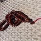 78 gram 108 Beads Rosary Mala Buddha for Yoga and Meditation Indonesian Red Bluish Amber for Healing MR7