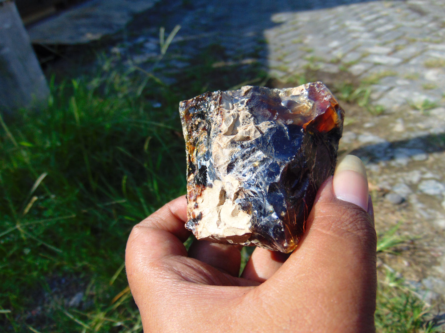91 gram Rough Raw Indonesian Blue Amber for Healing AGRB114