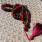 78 gram 108 Beads Rosary Mala Buddha for Yoga and Meditation Indonesian Red Bluish Amber for Healing MR7