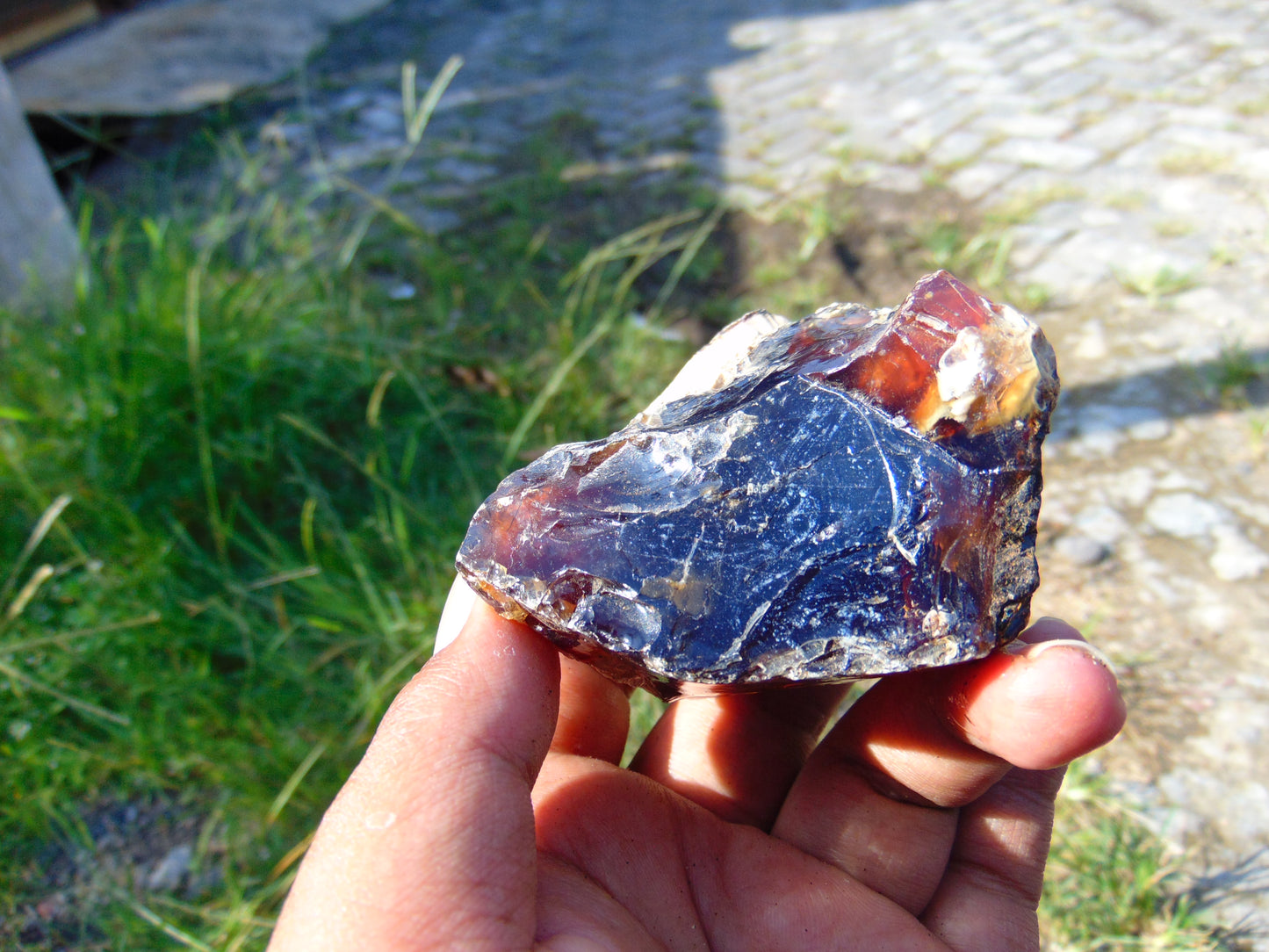 91 gram Rough Raw Indonesian Blue Amber for Healing AGRB114