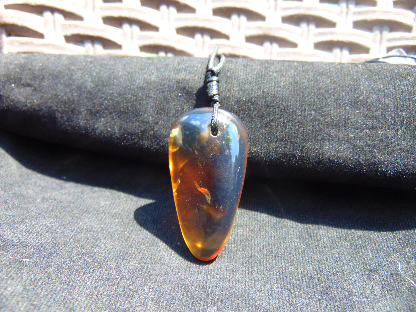 6 gram Pendant Indonesian Blue Amber for Healing PBA70