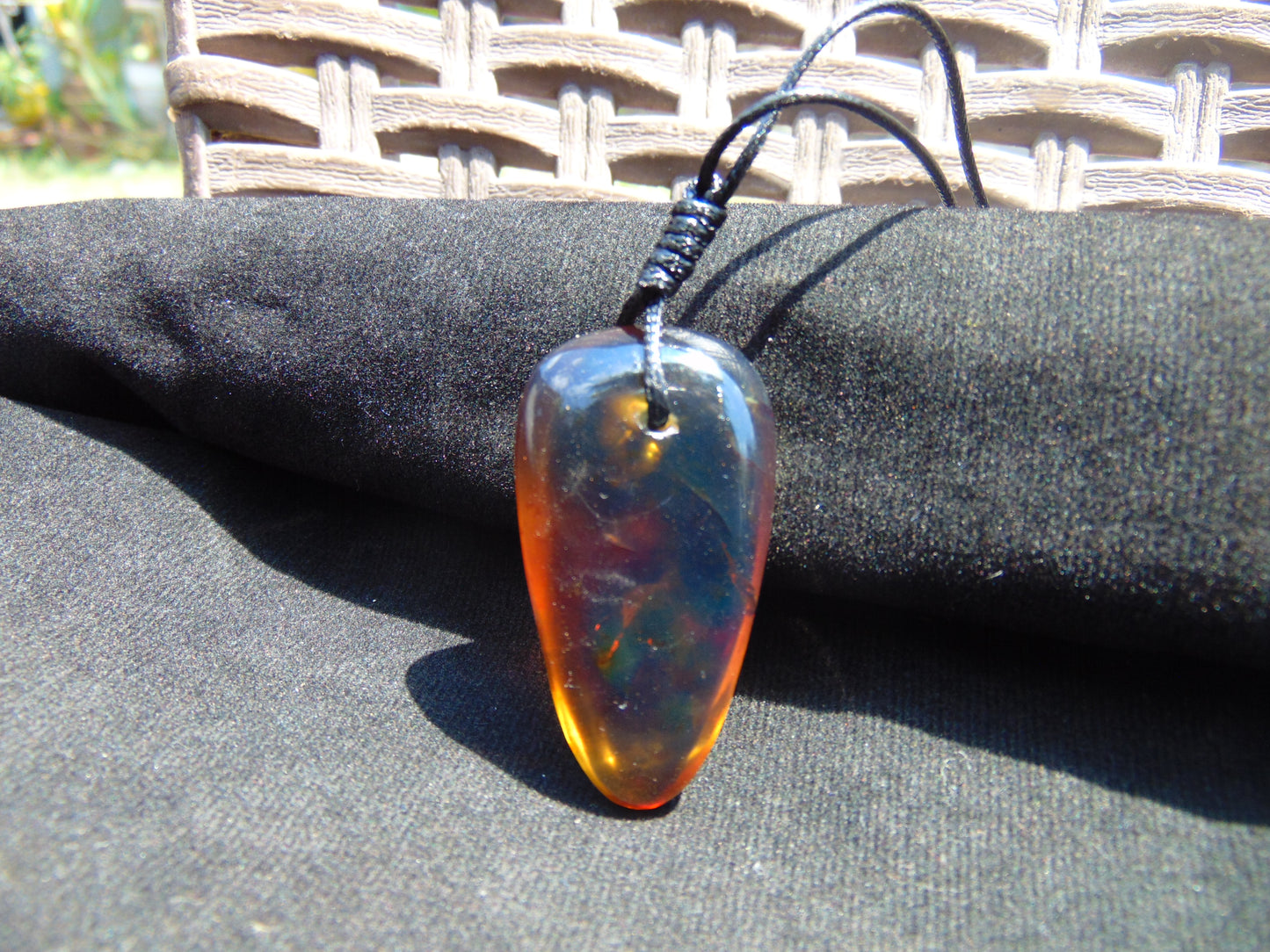 6 gram Pendant Indonesian Blue Amber for Healing PBA70