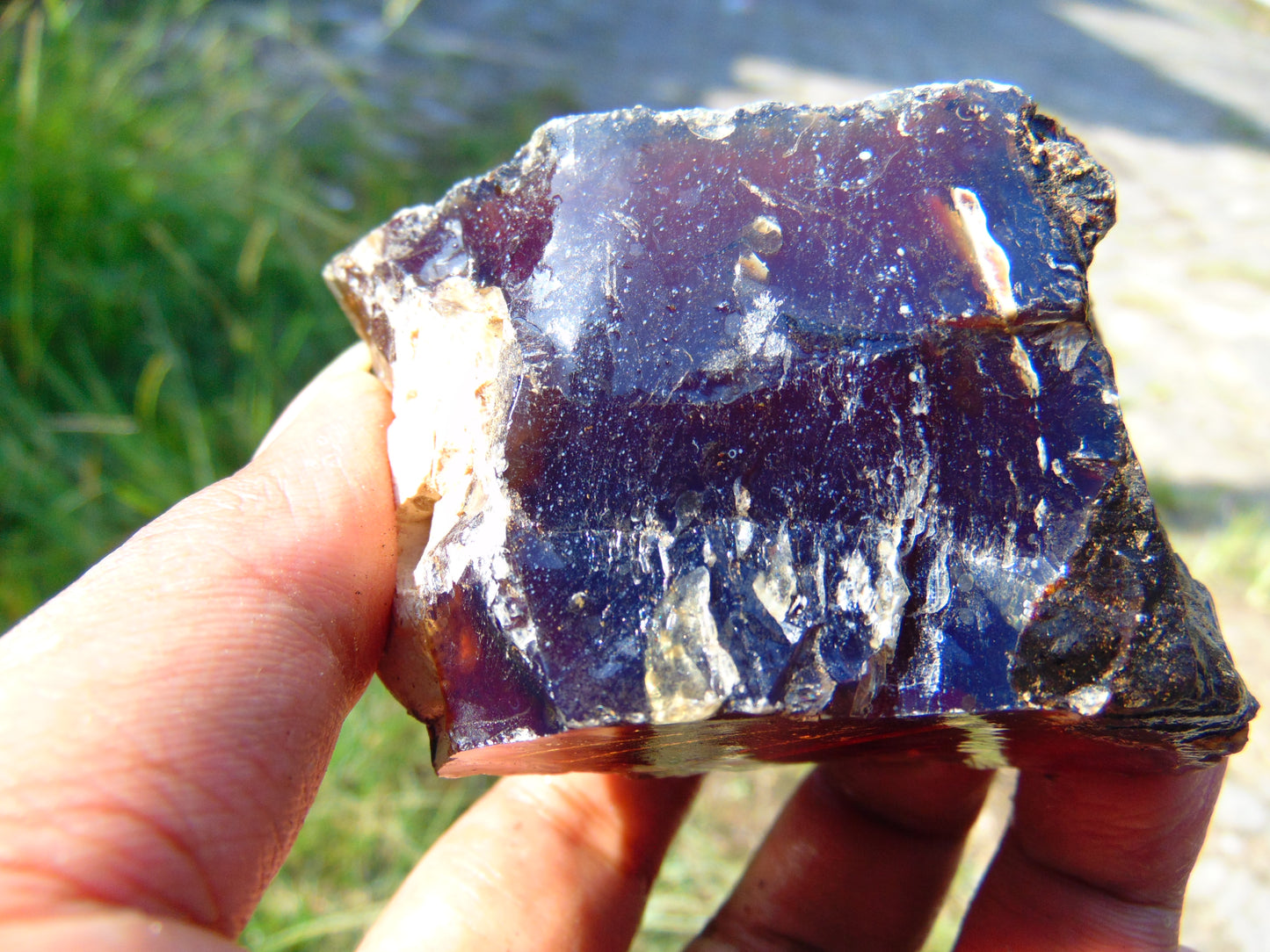91 gram Rough Raw Indonesian Blue Amber for Healing AGRB114