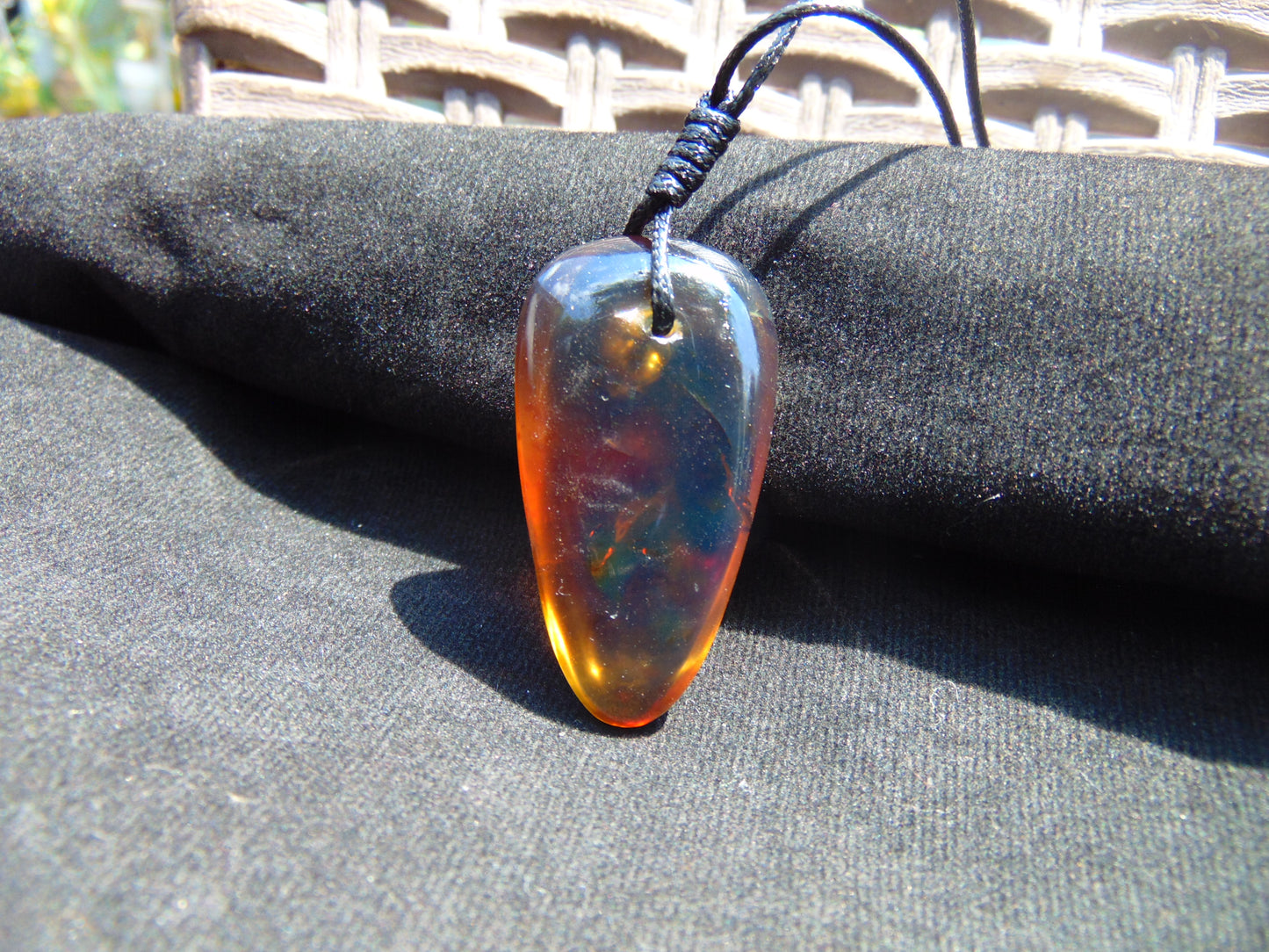 6 gram Pendant Indonesian Blue Amber for Healing PBA70