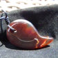 Natural Indonesian Amber Pendant Magatama, 11 gram Amber Comma Pendant,Unique Statement Gift for Men Women 26A51