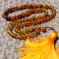 58 gram 81 Rosary Mala Buddha for Yoga and Meditation Indonesian Yellow Blue Amber for Healing BT04