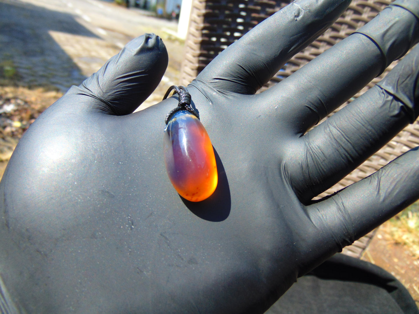 6 gram Pendant Indonesian Blue Amber for Healing P367