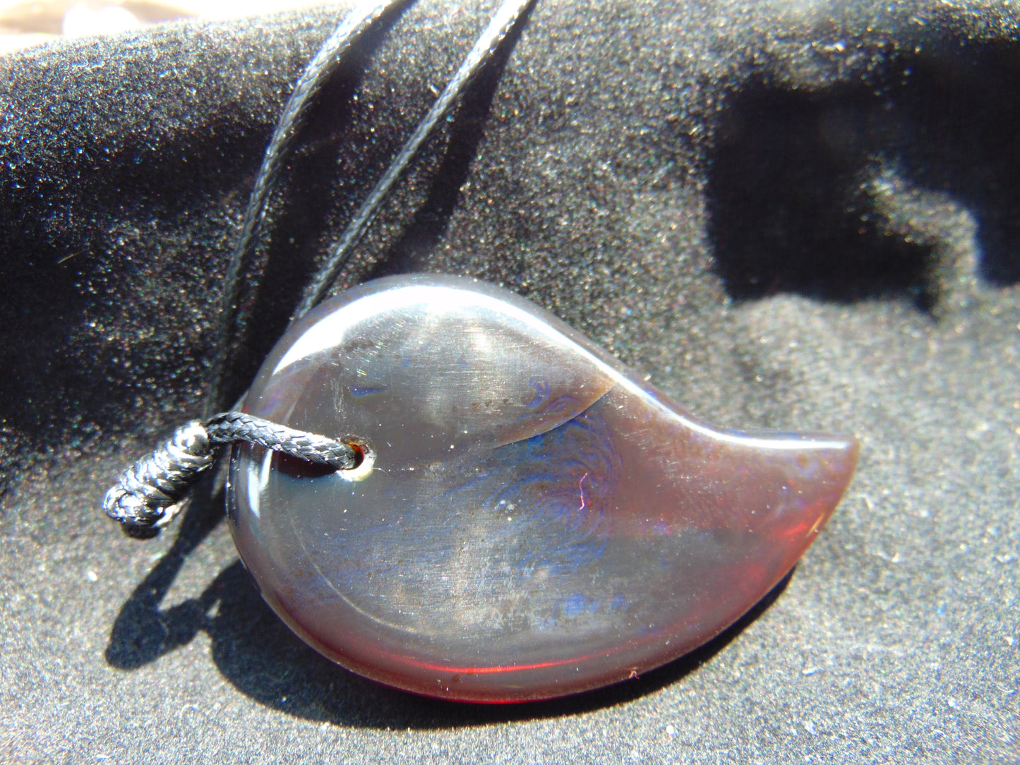 Natural Indonesian Crystal Amber Pendant Magatama, 10 gram Crystal Amber Comma Pendant,Unique Statement Gift for Men Women 26a49 (Copy)