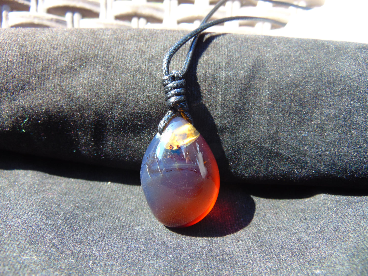 6.80 gram Pendant Indonesian Blue Amber for Healing ES11