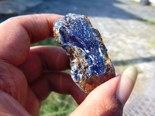 17 gram Rough Raw Indonesian Blue Amber for Healing AGRB103