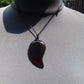 Natural Indonesian Crystal Amber Pendant Magatama, 10 gram Crystal Amber Comma Pendant,Unique Statement Gift for Men Women 26a49 (Copy)