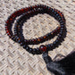 43 gram 108 Mala Buddha for Yoga and Meditation Indonesian Dark Red Amber for Healing AR708