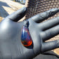 6 gram Teardrop Pendant Indonesian Blue Amber for Healing PBA110