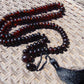 74 gram 108 Beads Rosary Mala Buddha for Yoga and Meditation Indonesian Dark Red Amber for Healing MR5