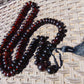74 gram 108 Beads Rosary Mala Buddha for Yoga and Meditation Indonesian Dark Red Amber for Healing MR5