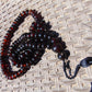 74 gram 108 Beads Rosary Mala Buddha for Yoga and Meditation Indonesian Dark Red Amber for Healing MR5