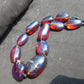 167 gr 11 beads Big Necklace Indonesian blue Amber for Healing FRN14
