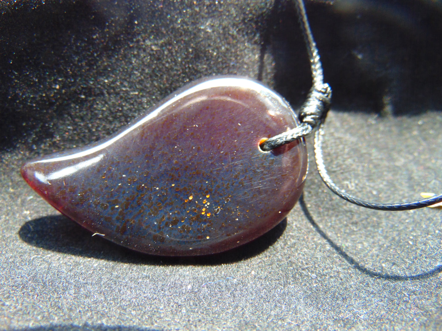 Natural Indonesian Amber Pendant Magatama, 7 gram Amber Comma Pendant,Unique Statement Gift for Men Women 26Y62