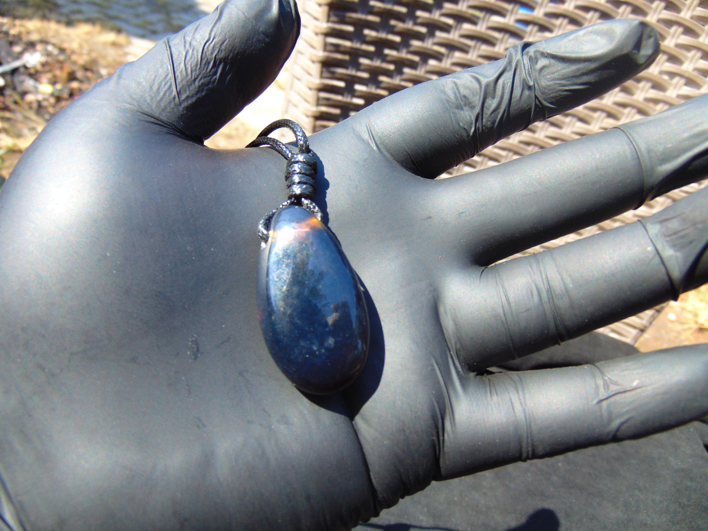 6 gram Pendant Indonesian Blue Amber for Healing PB209
