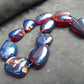 194 gr 11 beads Big Necklace Indonesian blue Amber for Healing FRN9