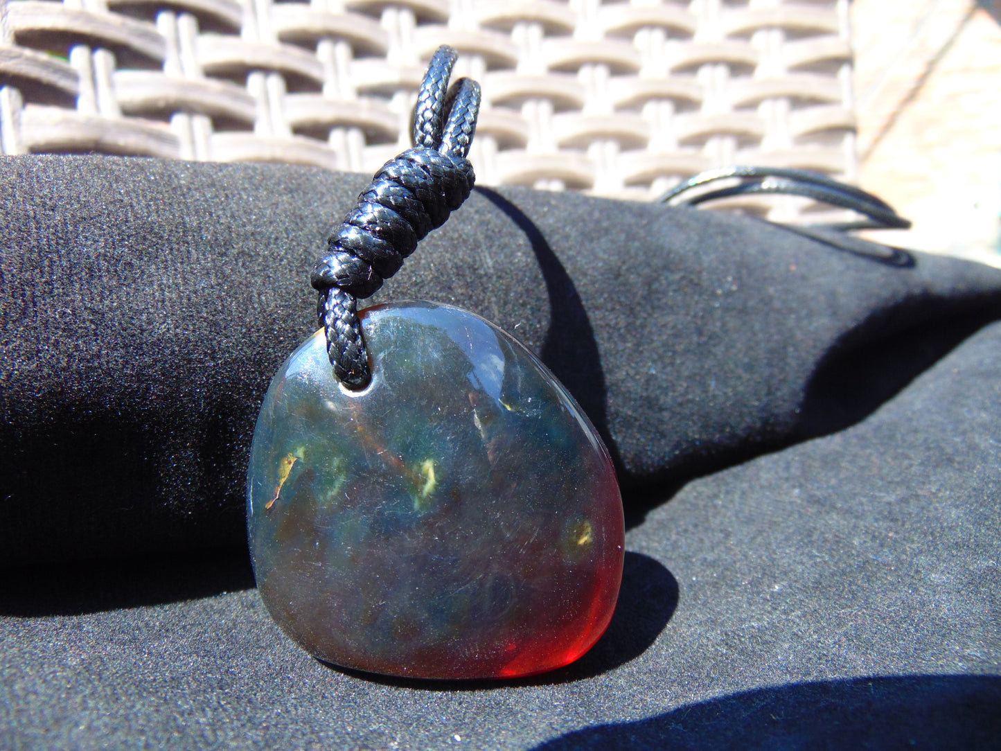 19 gram Pendant Indonesian Green Amber for Healing P495