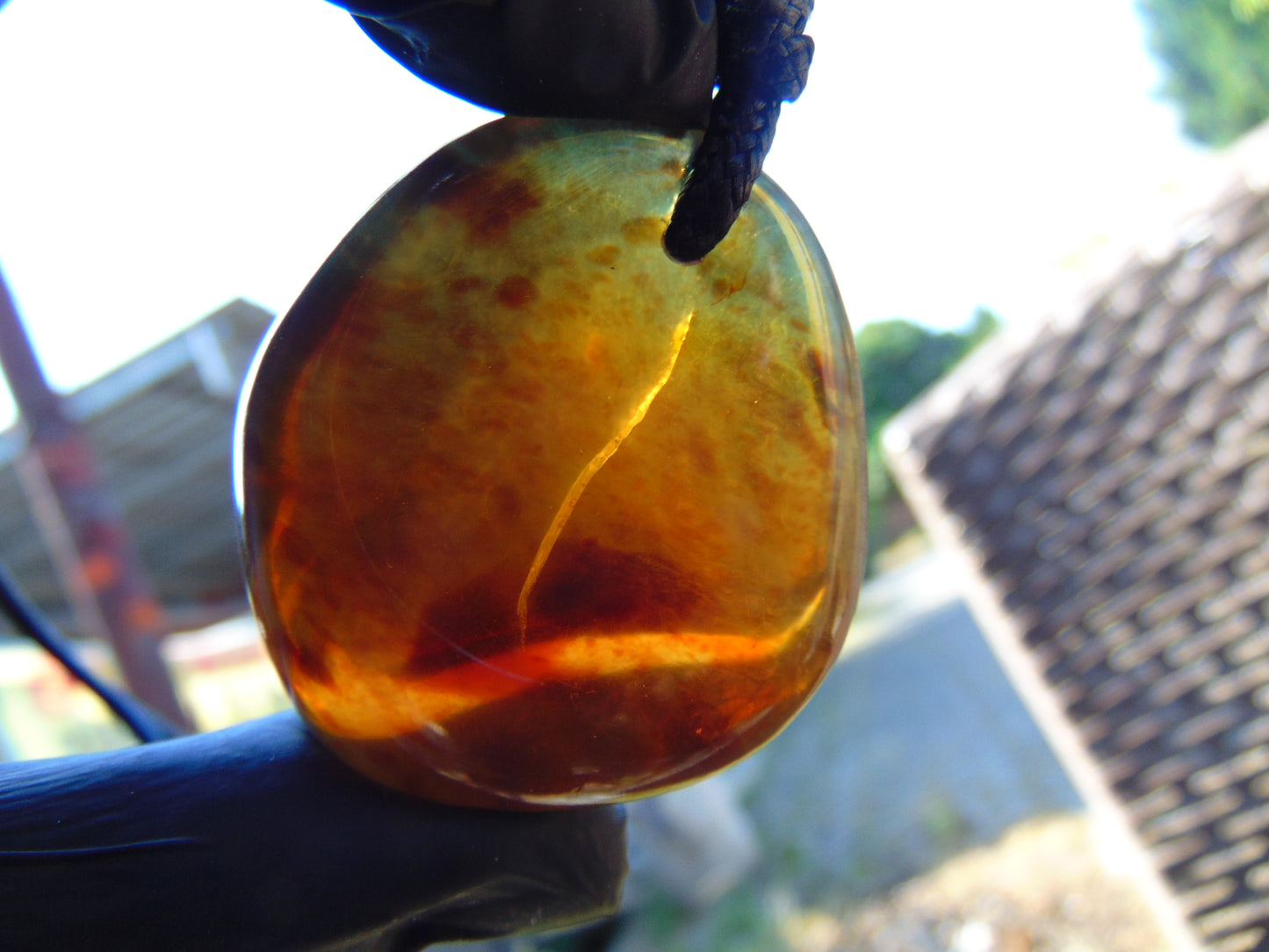 19 gram Pendant Indonesian Green Amber for Healing P495