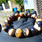 19 Gram 18 Small Beads Bracelet Indonesian Yellow Bluish Amber for Healing SB46