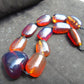 172 gr 11 beads Big Necklace Indonesian blue Amber for Healing FRN33
