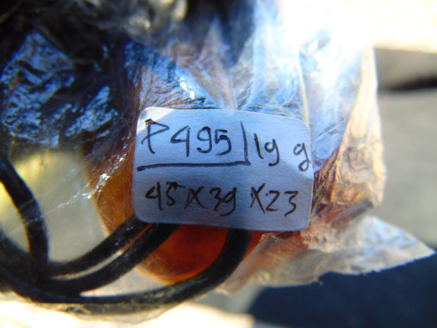 19 gram Pendant Indonesian Green Amber for Healing P495