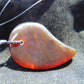Natural Indonesian Amber Pendant Magatama, 8.9 gram Amber Comma Pendant,Unique Statement Gift for Men Women 26N41