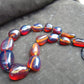 112 gr 15 beads Big Necklace Indonesian blue Amber for Healing FRN32