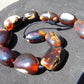 88 gram Small Beads Combination Necklace Indonesian Red White Amber for Healing NE41