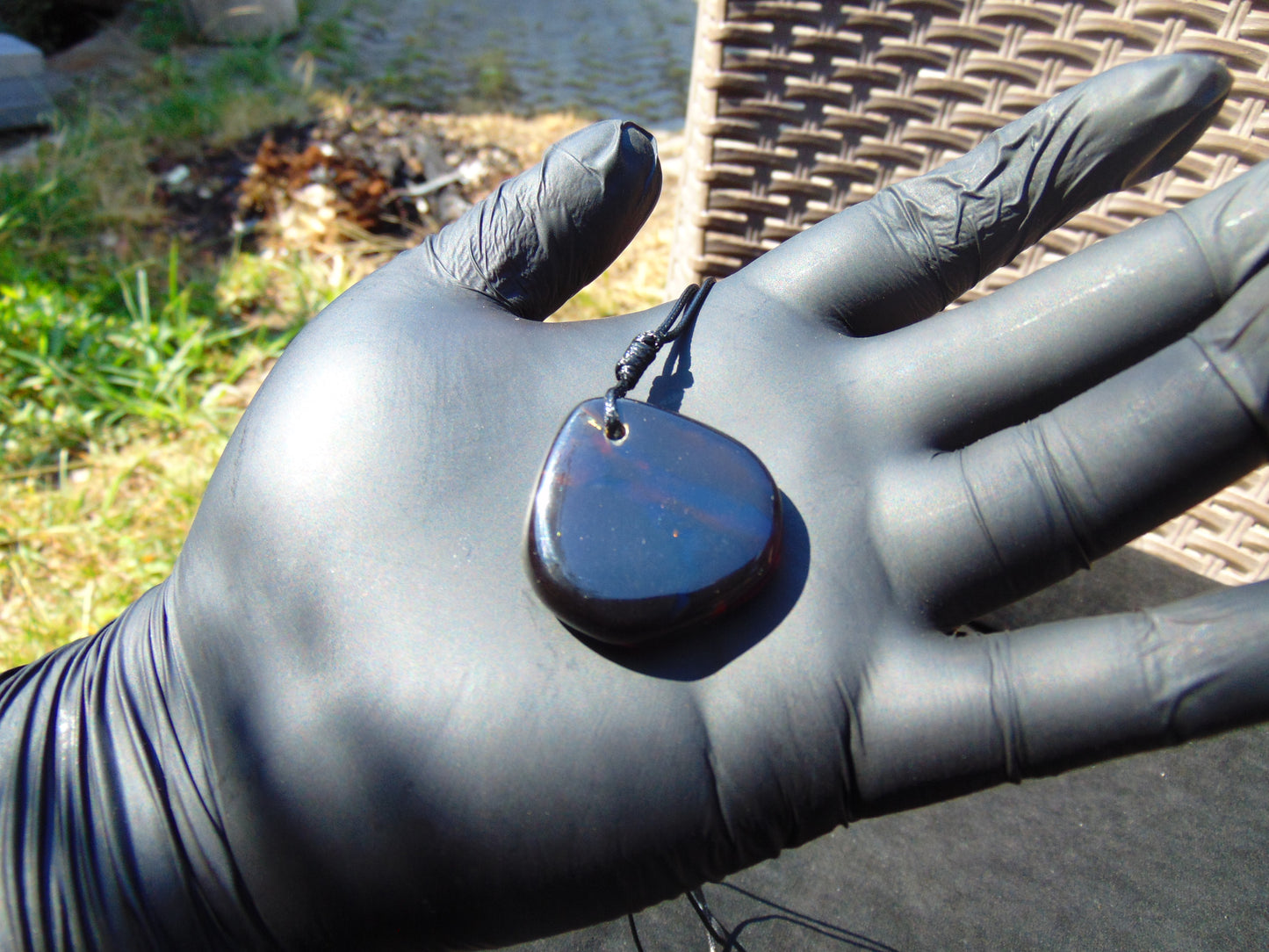 6 gram Pendant Indonesian Blue Amber for Healing PBY520