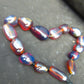 112 gr 15 beads Big Necklace Indonesian blue Amber for Healing FRN32