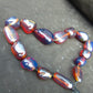 112 gr 15 beads Big Necklace Indonesian blue Amber for Healing FRN32