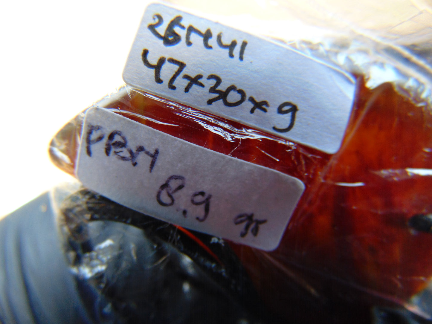 Natural Indonesian Amber Pendant Magatama, 8.9 gram Amber Comma Pendant,Unique Statement Gift for Men Women 26N41