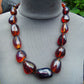 112 gr 15 beads Big Necklace Indonesian blue Amber for Healing FRN32
