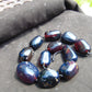 221 gr 11 beads Big Necklace Indonesian blue Amber for Healing FRN11