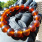 15 Gram 18 Small Beads Bracelet Indonesian Red Amber for Healing SB50